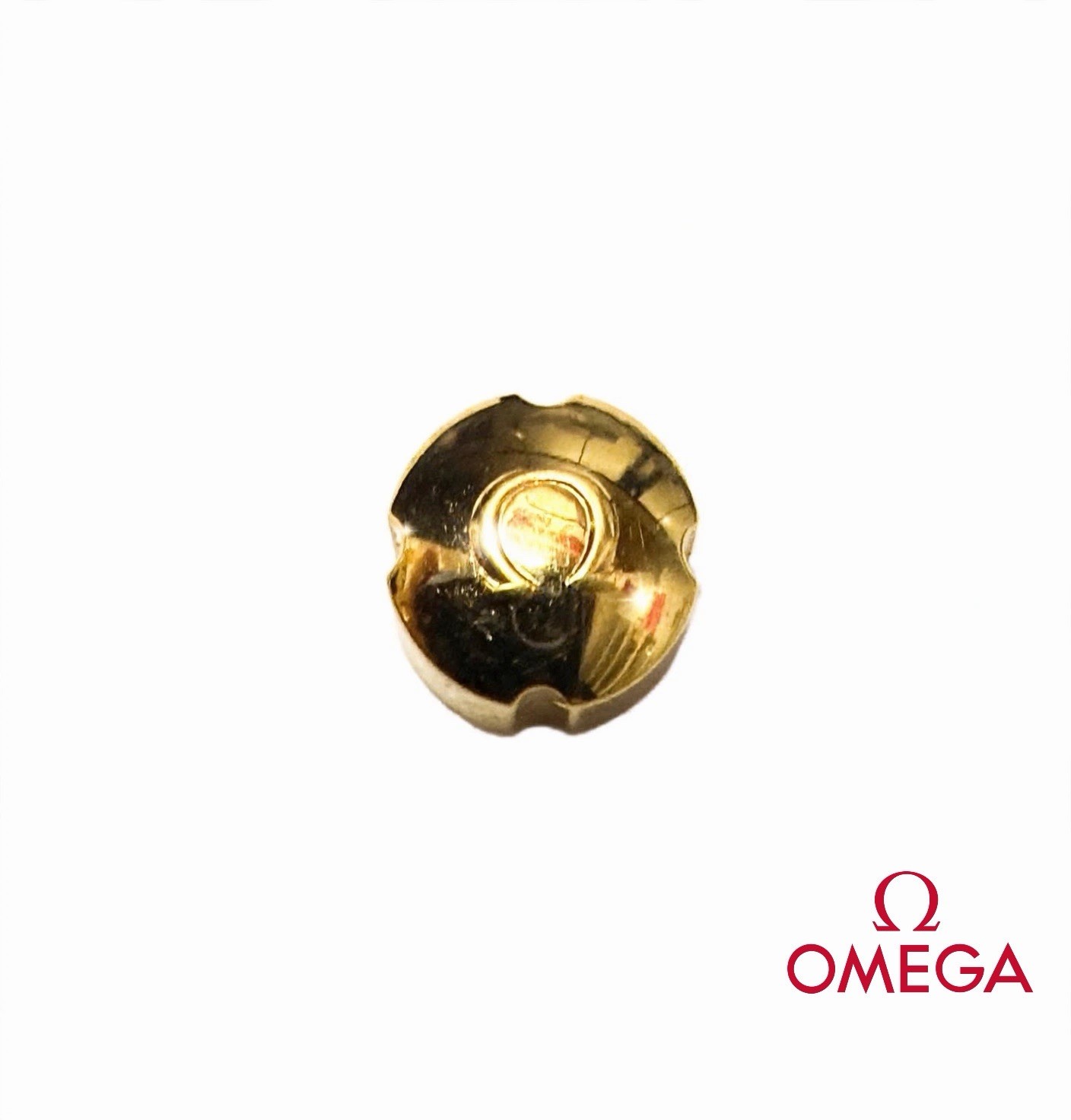OMEGA 42023 Watch Crown, Gold, 5.3mm Wide x 3mm, 0.90mm Pitch