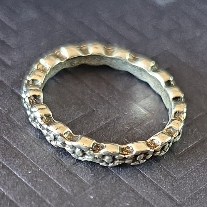 Gold Tone Metal Watch Bezel Ring Insert Replacement Part, Notched