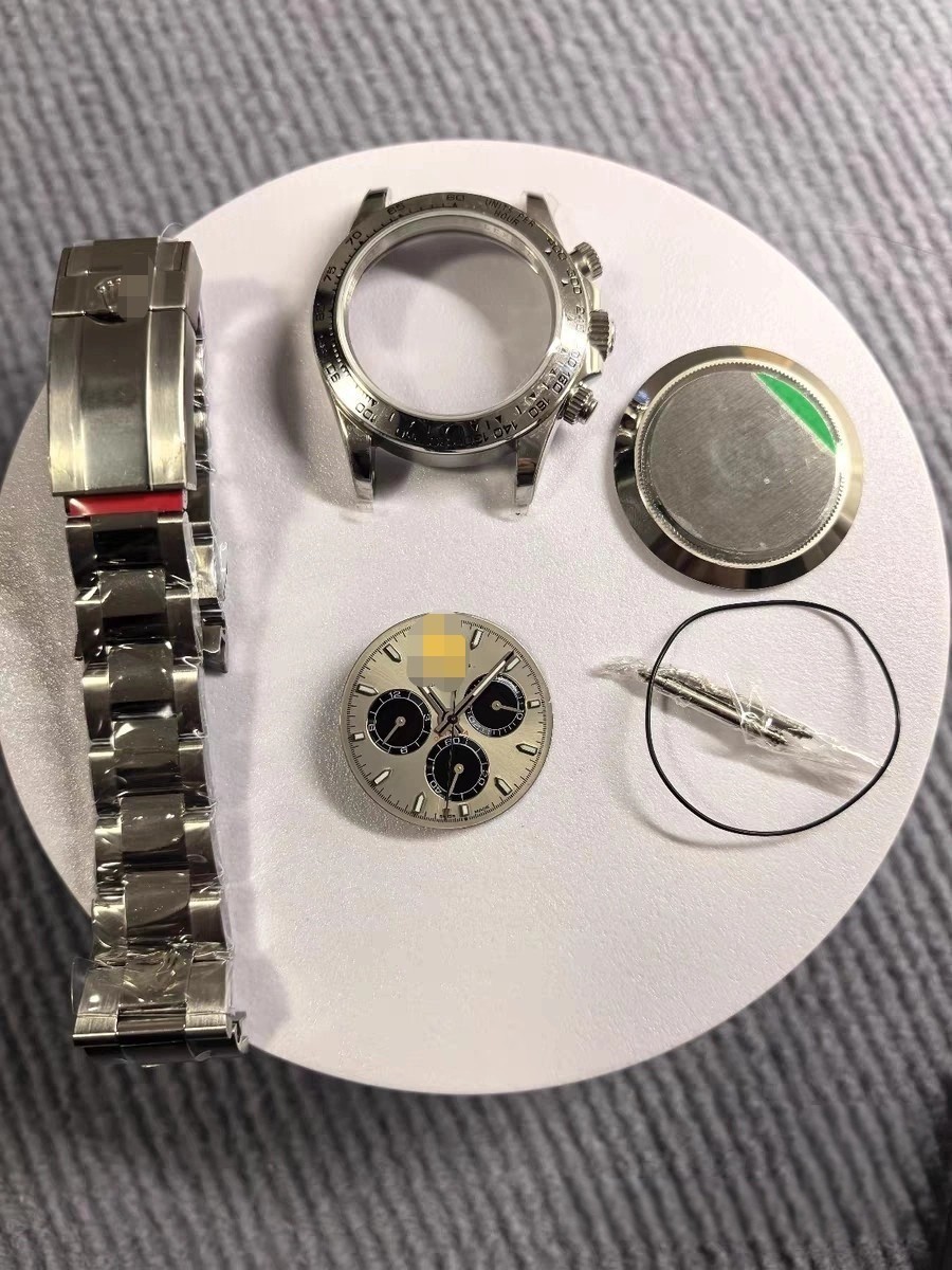 DIY SET for 40MM watch case + dial + hands +904L Strap Suitable for 4130 4131