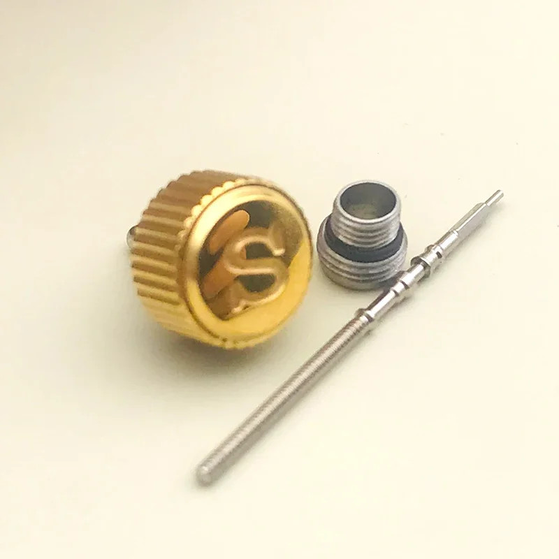 7Mm Screw-In Watch Crown SKX007 SRPD Replace Crown Engraved Signed ‘S’ Fits Nh35