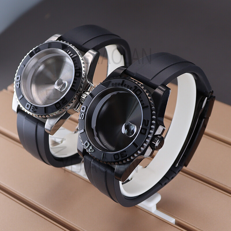 40mm Stainless Steel Watch Case nh35 Strap Ceramic Bezel For Seiko Nh36 Eta 2824