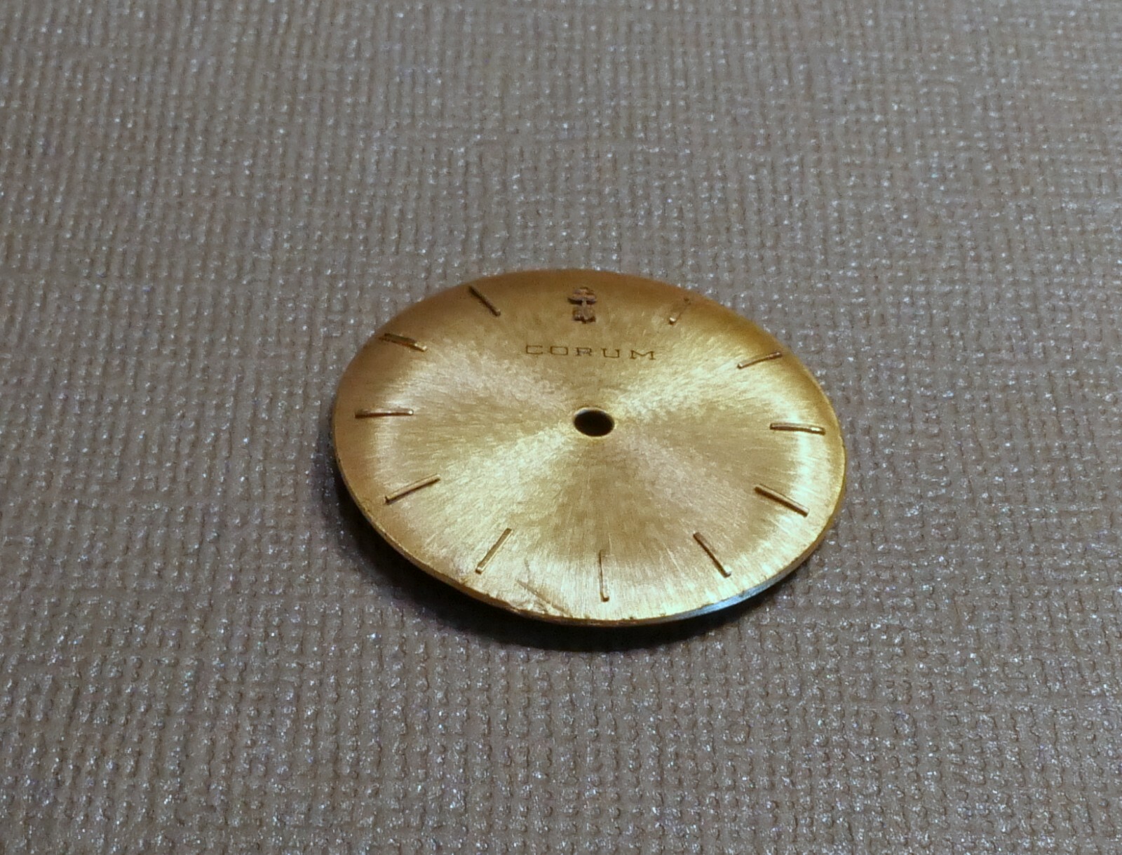 VINTAGE CORUM WATCH DIAL FOR MENS DRESS WATCH 28.5 MM DIAMETER