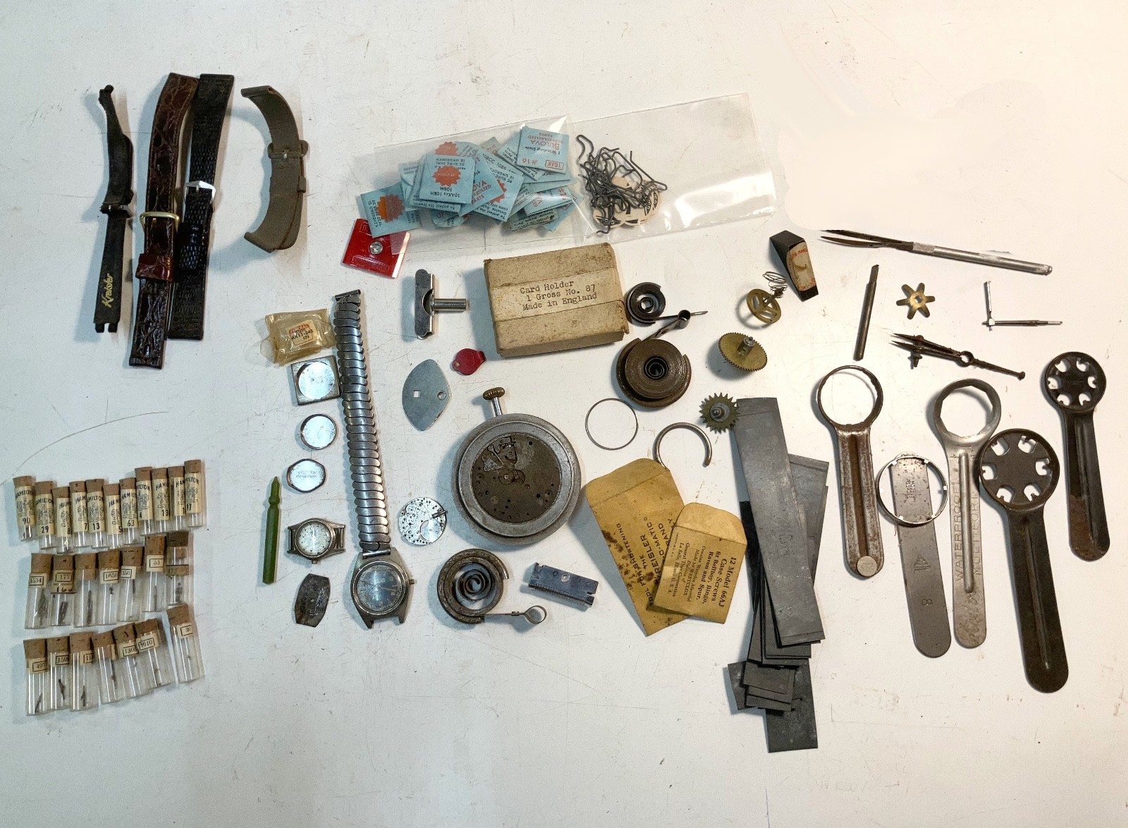 Antique / Vintage Watchmaker’s Tools & Parts from 3 different estates