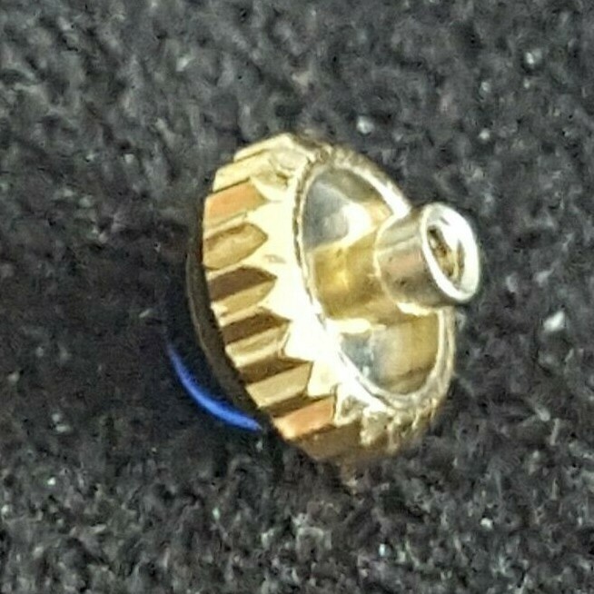 Longines Gold Plated Crown With Blue Cabochon Stone, Part Number 12-78