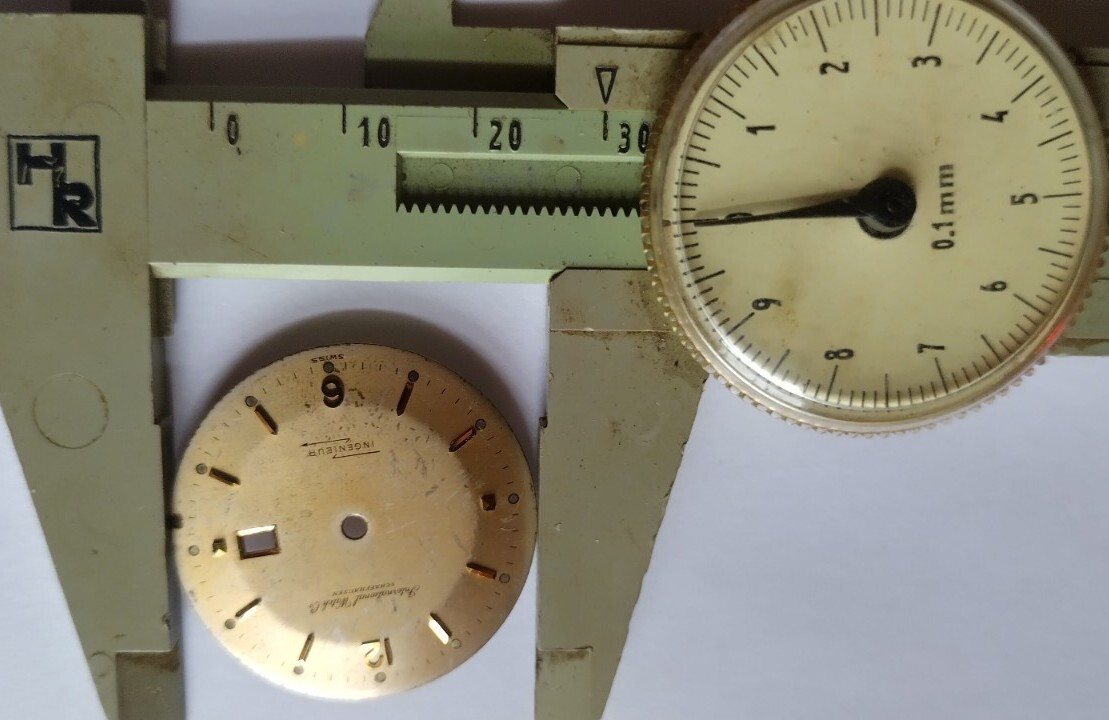 Vintage IWC Ingenier wristwatch dial
