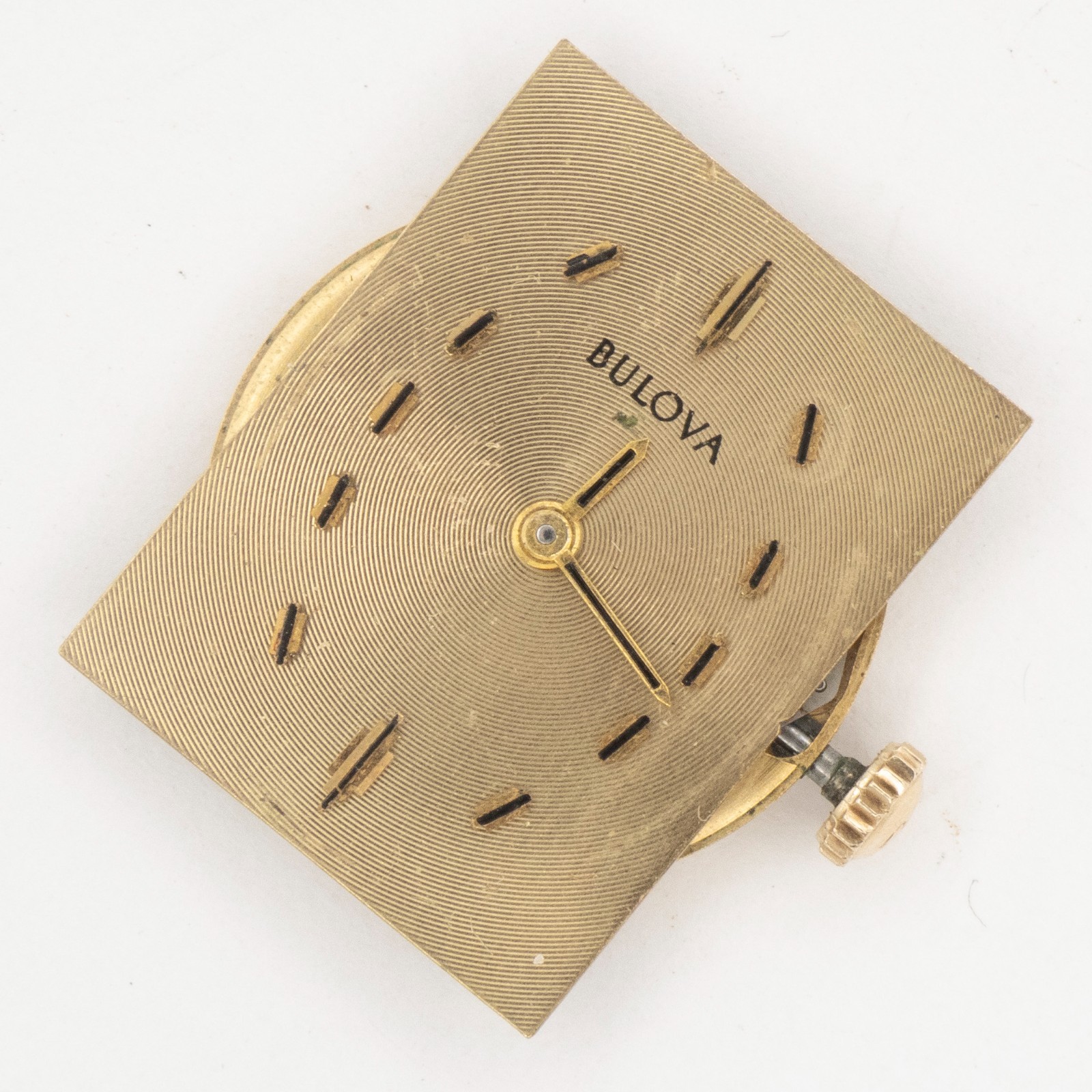 Vintage Bulova Caliber 8EA 17-Jewel Wristwatch Movement, Runs