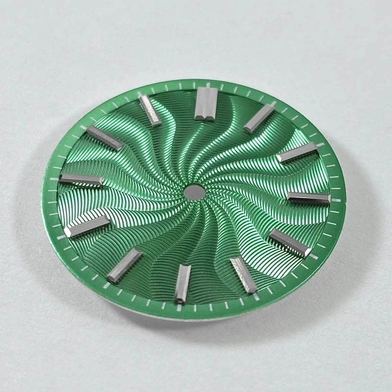 NH35 Dial 28.5mm Guilloche Dial Blue Lume NH38 No Date/3 O’clock/6 O’clock Date