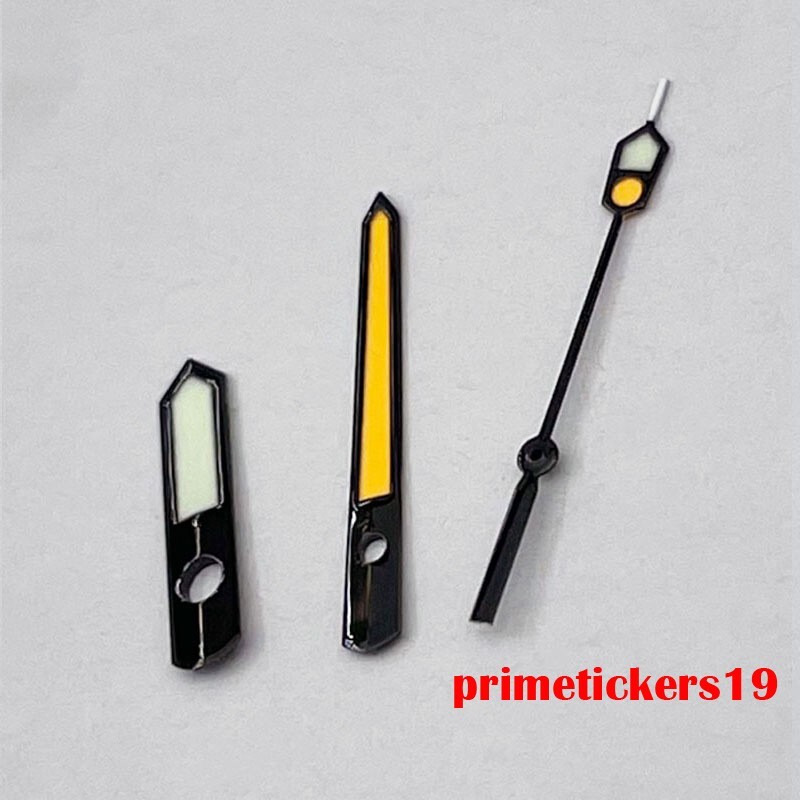 C3 Super Luminous Black Orange Watch Hands Fit NH35 NH36 7s26 Automatic Movement
