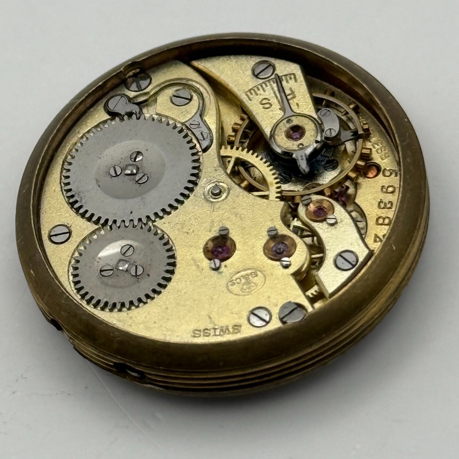 IWC Borgel Trench Watch Movement Peerless High Grade S&Co Manual Parts 29.6mm