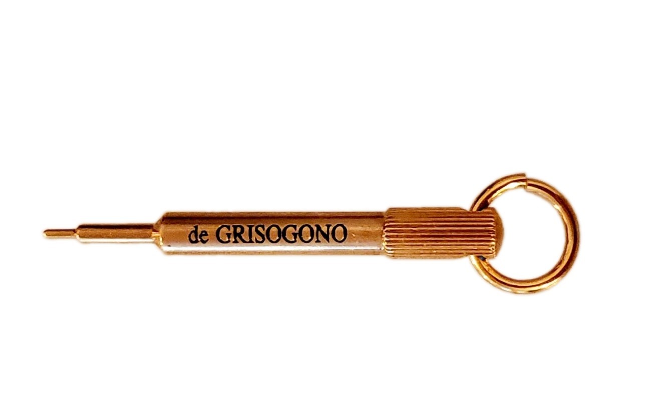 De Grisogono Gold Plated Stylus Pusher Pin NOS