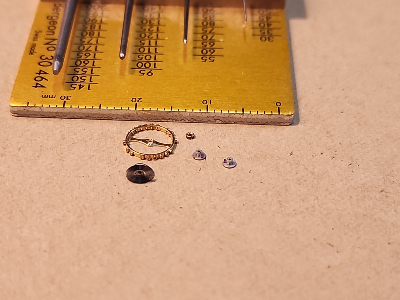 Lot Of Bulova 7AM-AD Parts-Balance Wheel, Hairspring, Jewelled Rollers