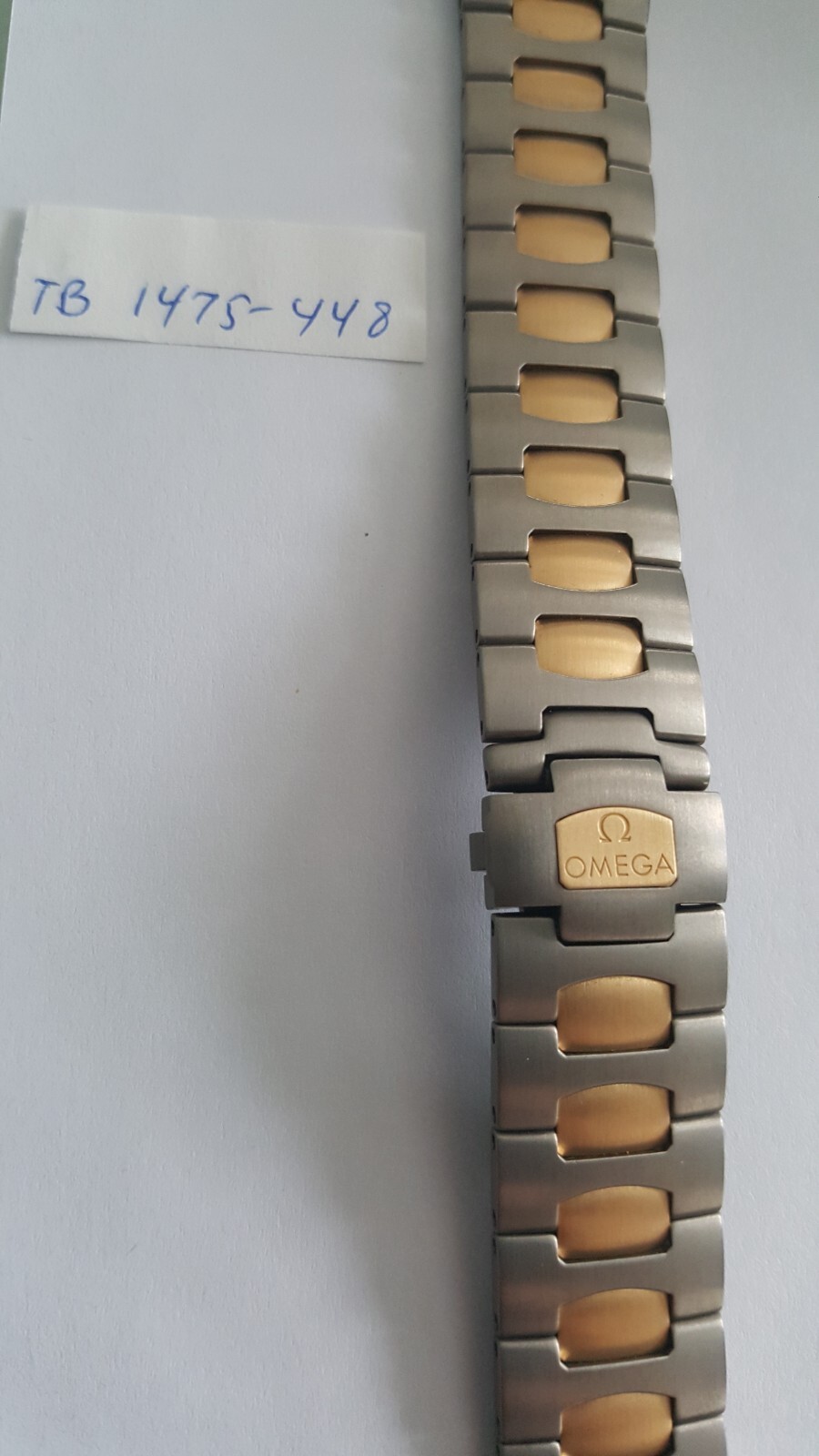 Omega Titanium-18KT Yellow Gold Plated Bracelet Number TB1475-448