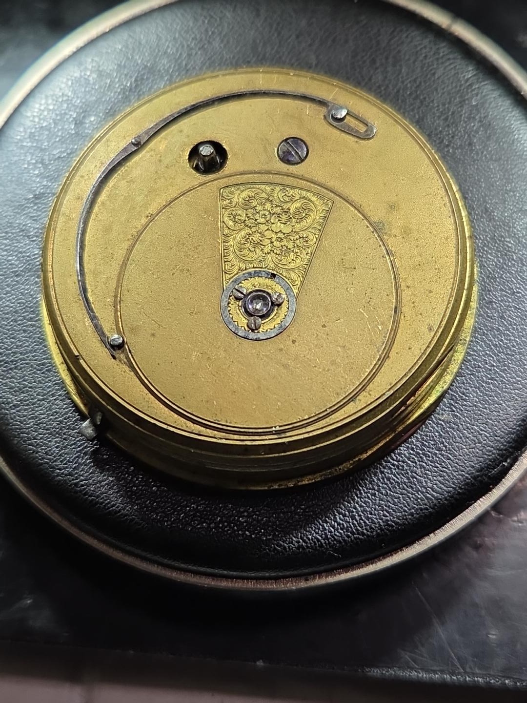 Antique English Keywind Fusee Pocket Watch Movement