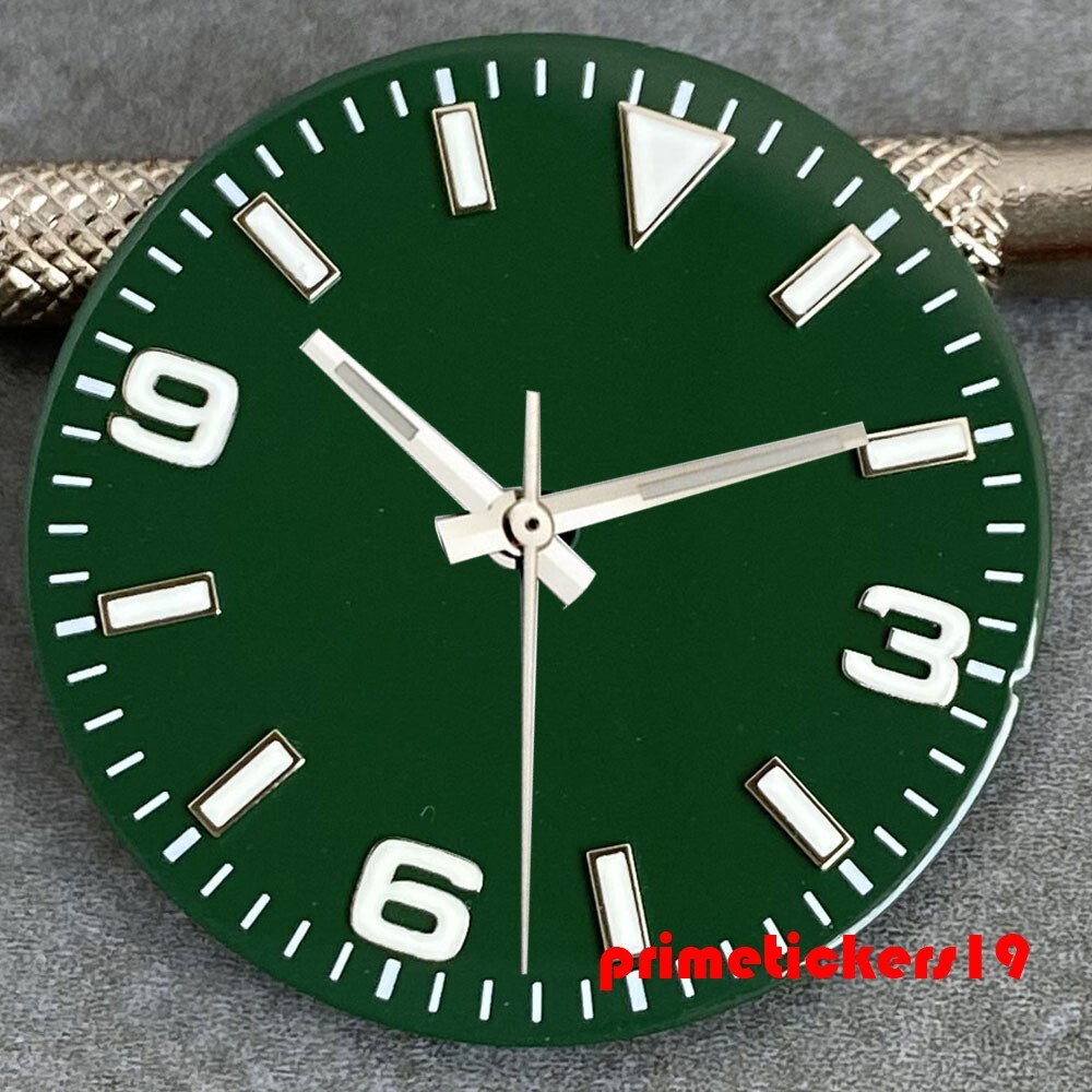 29mm Watch Dial+Hands Set Luminous Fit NH35 Miyota82 ETA2824 PT5000 Multicolored