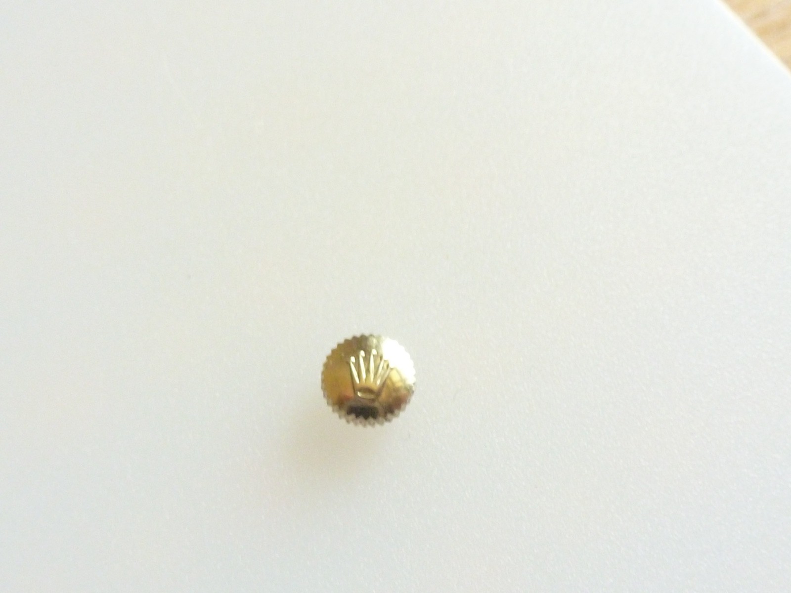 Genuine Rolex Cellini White Gold Crown 4.5mm Width & 2.3mm Thickness New Old