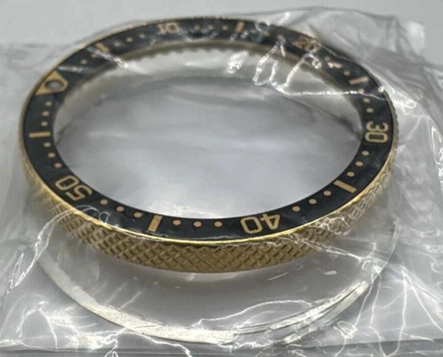 Citizen 389-0010P-01 Genuine Yellow/Black Aqualand C520 JP2004 Complete Bezel