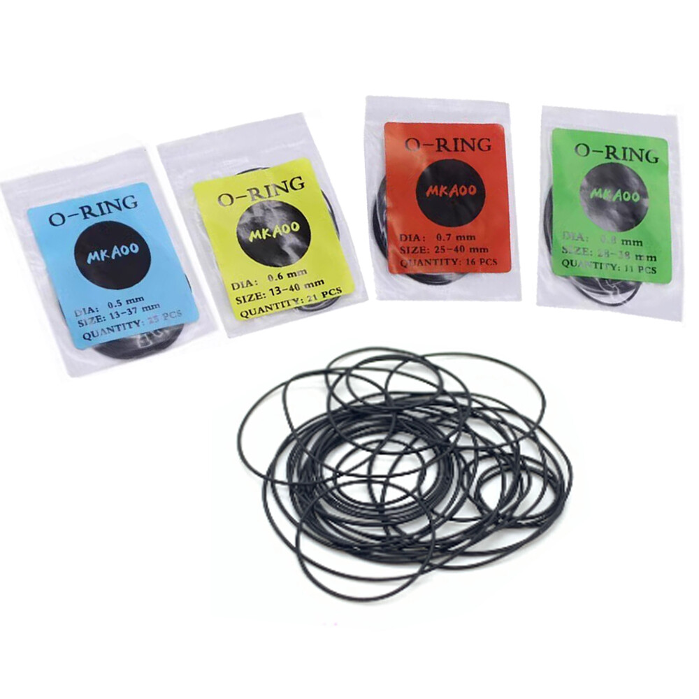 0.5-0.8mm Thick O-Ring Waterproof Watch Back Cover Seal Gasket Case Accessories