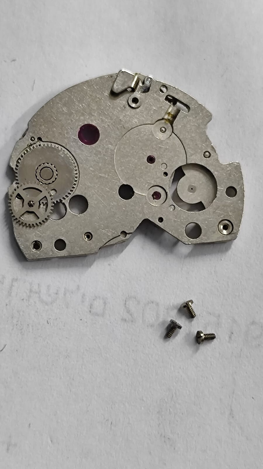 Original CITIZEN 8110A Original Part 701-222 Barrel bridge & Scrow Used