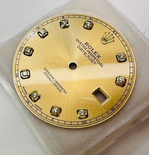 Authentic Rolex Factory Champagne Diamond Dial for Datejust 41 126333 126303