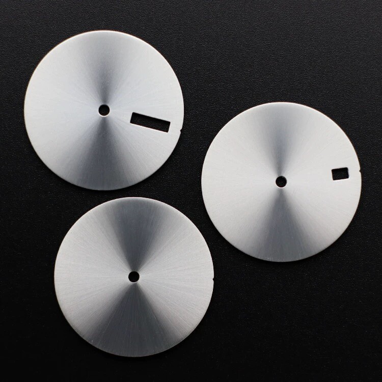 28.5mm Plain Steel Silver Watch Dial for NH36A/35/Seiko SKX007