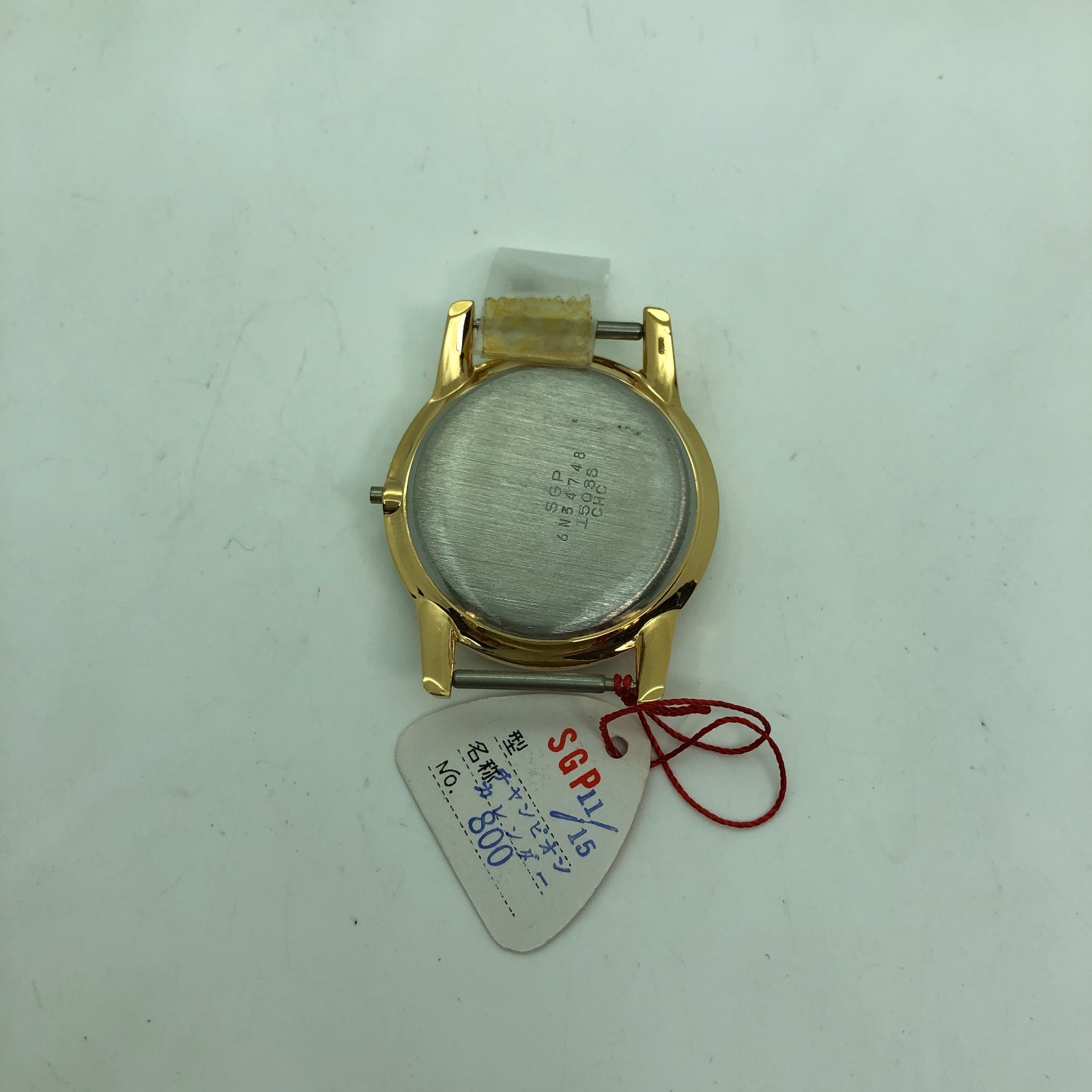 [w2476] SEIKO Parts 15036 Champion Calendar 800 Case SGP Crystal Crown Tag MT