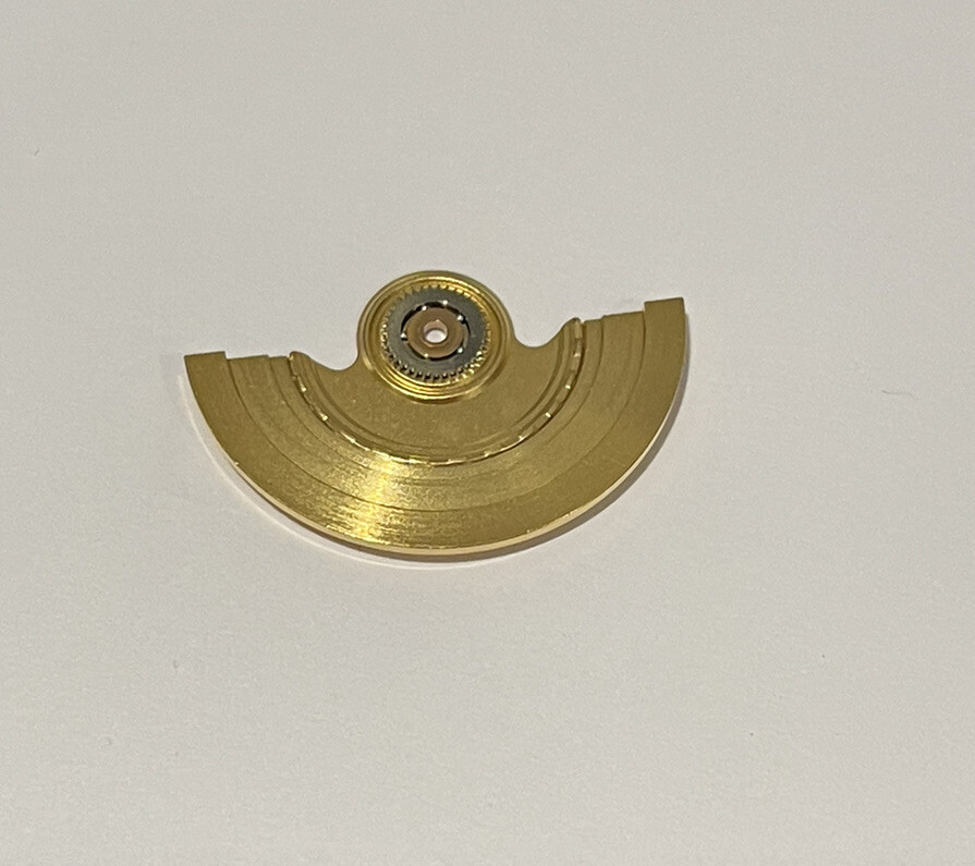 Eta 2824, 2824-2, 2836 Yellow Oscillating Weight with Ball Bearing Part 1143/1