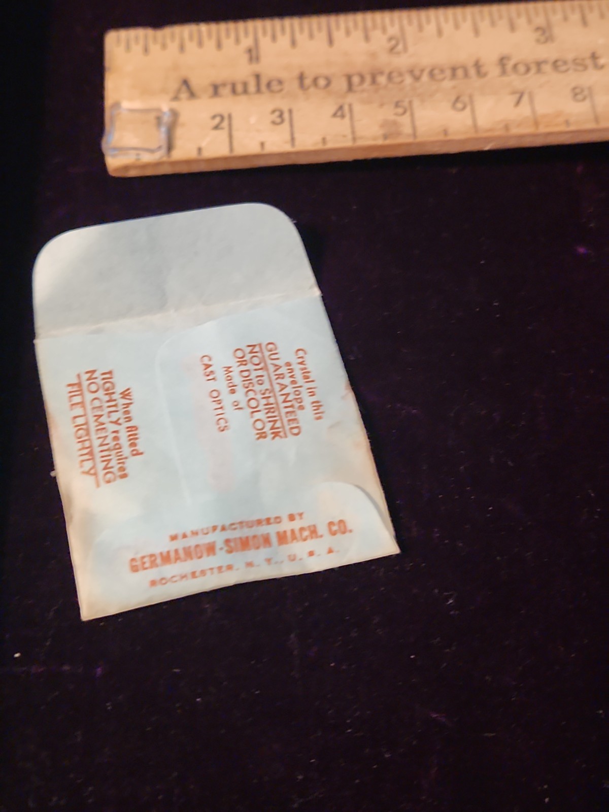 Germanow-Simon Mach (GS) CF310-1 Watch Crystal 10.1×10.1 NOS Part Wittnauer