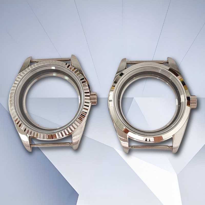 38mm Stainless Watch Case Sapphire For NH35 NH36 4R Movement 31mm Dial Parts