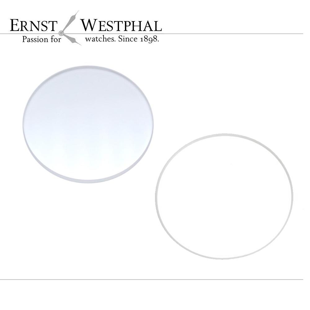 Sapphire crystal with gasket, single-sided AR coating – Fortis Flieger 595, 596