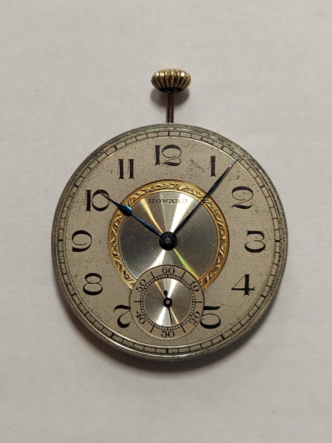 Howard Pocket Watch Movement Usa Manual Mens