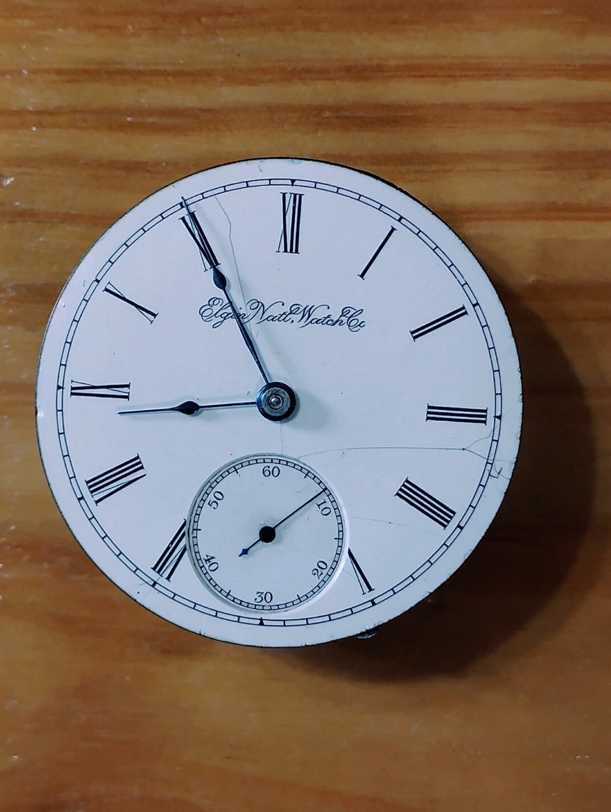 1893 Elgin G.M. Wheeler Grade 103 18s Pocket Watch Movement Non‑Running