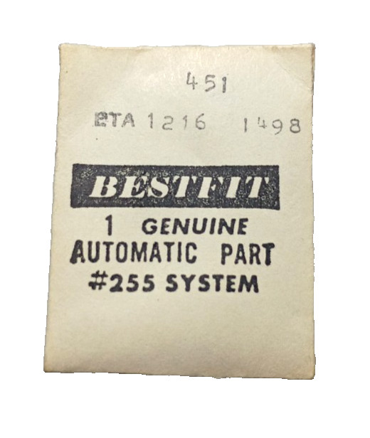 ETA 1216 1218 Bearing Wheel watch part #451/1498 fits Benrus CT Waltham 895