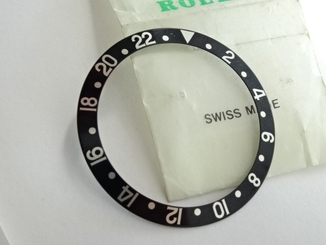 Genuine ROLEX GMT Master BLACK Inlay Bezel 16710 16700 16760 Insert new Conditio