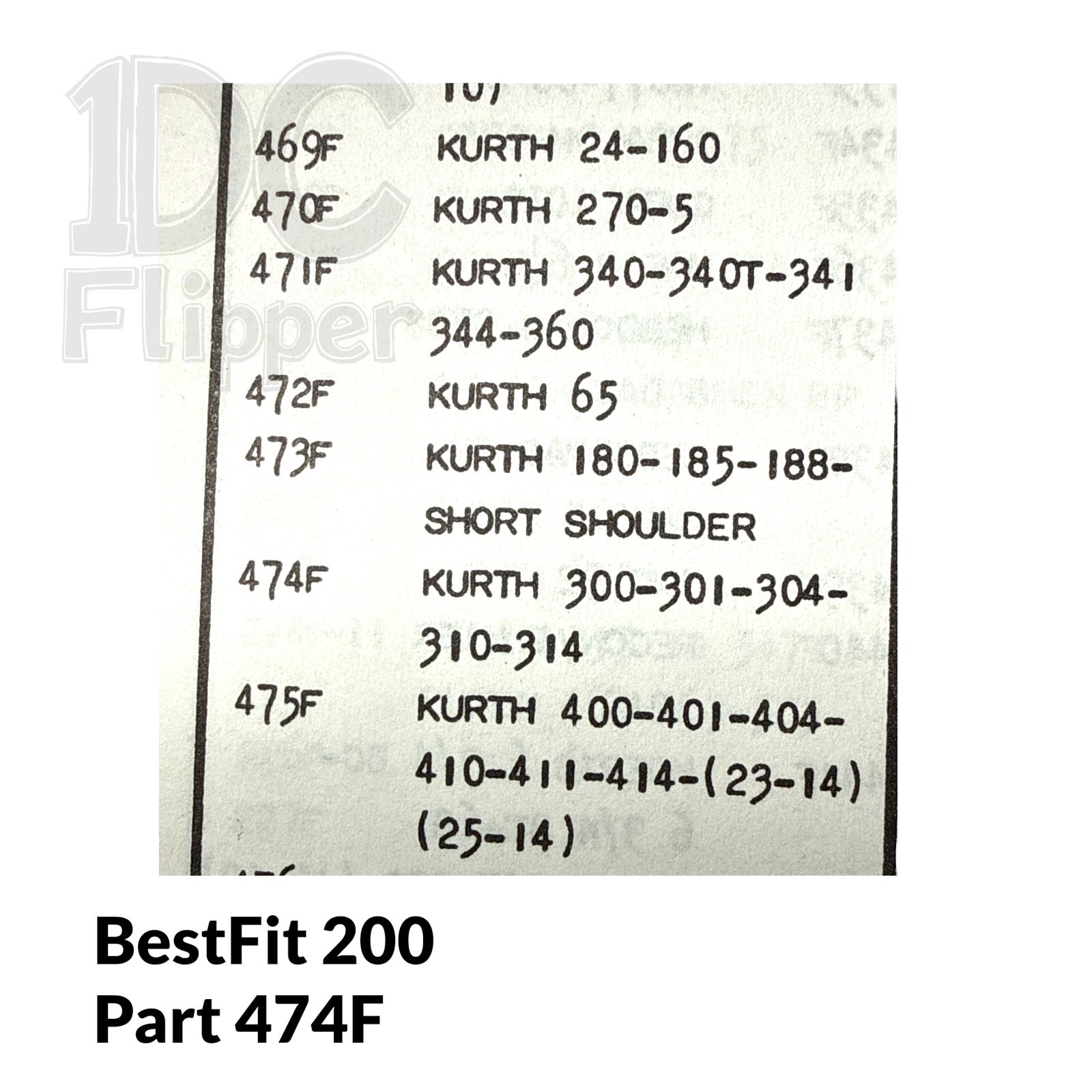 Kurth Certina 304 WINDING STEM BestFit 200/474F, 1.00, 17.9mm, L. 10 1/2, Read!