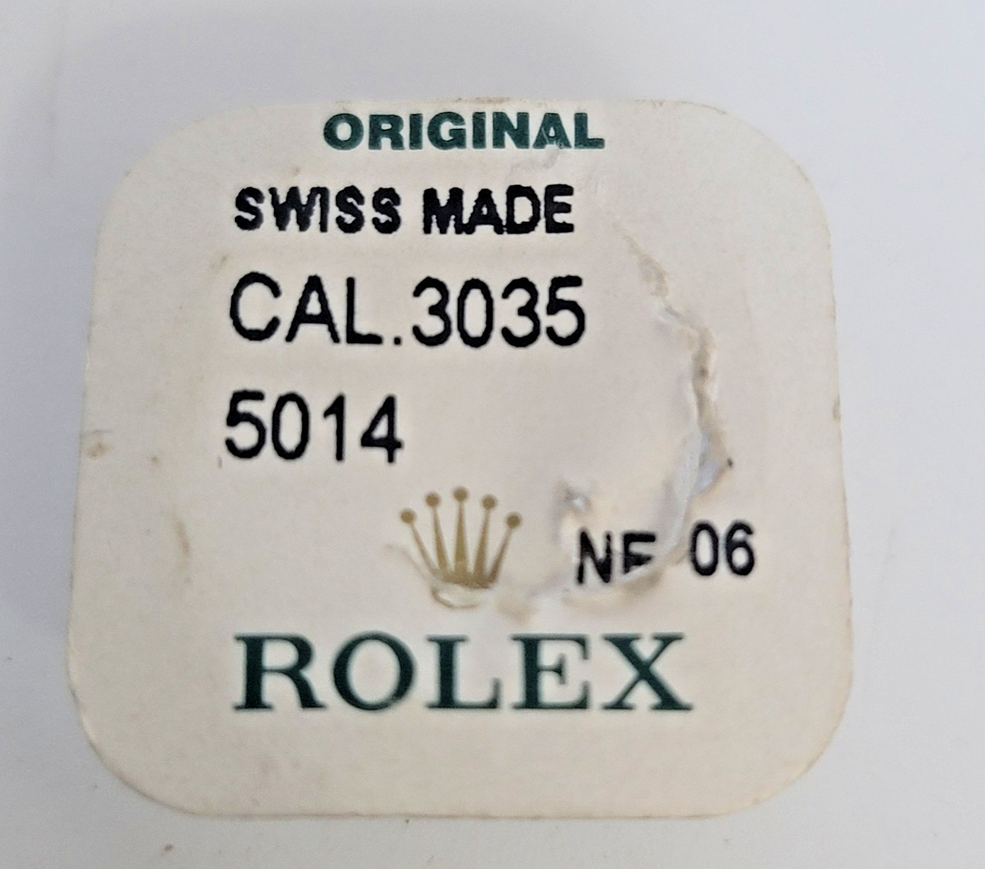 Genuine Rolex Cal 3035 Part 5014 Second Wheel NOS Original Rolex – E07