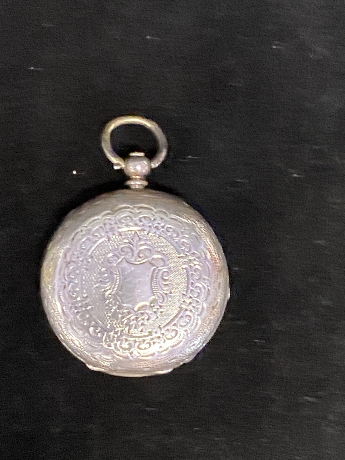 Antique Swiss 800 Silver Hallmarked Case Pocket Watch Porcelain Keys Parts JB10