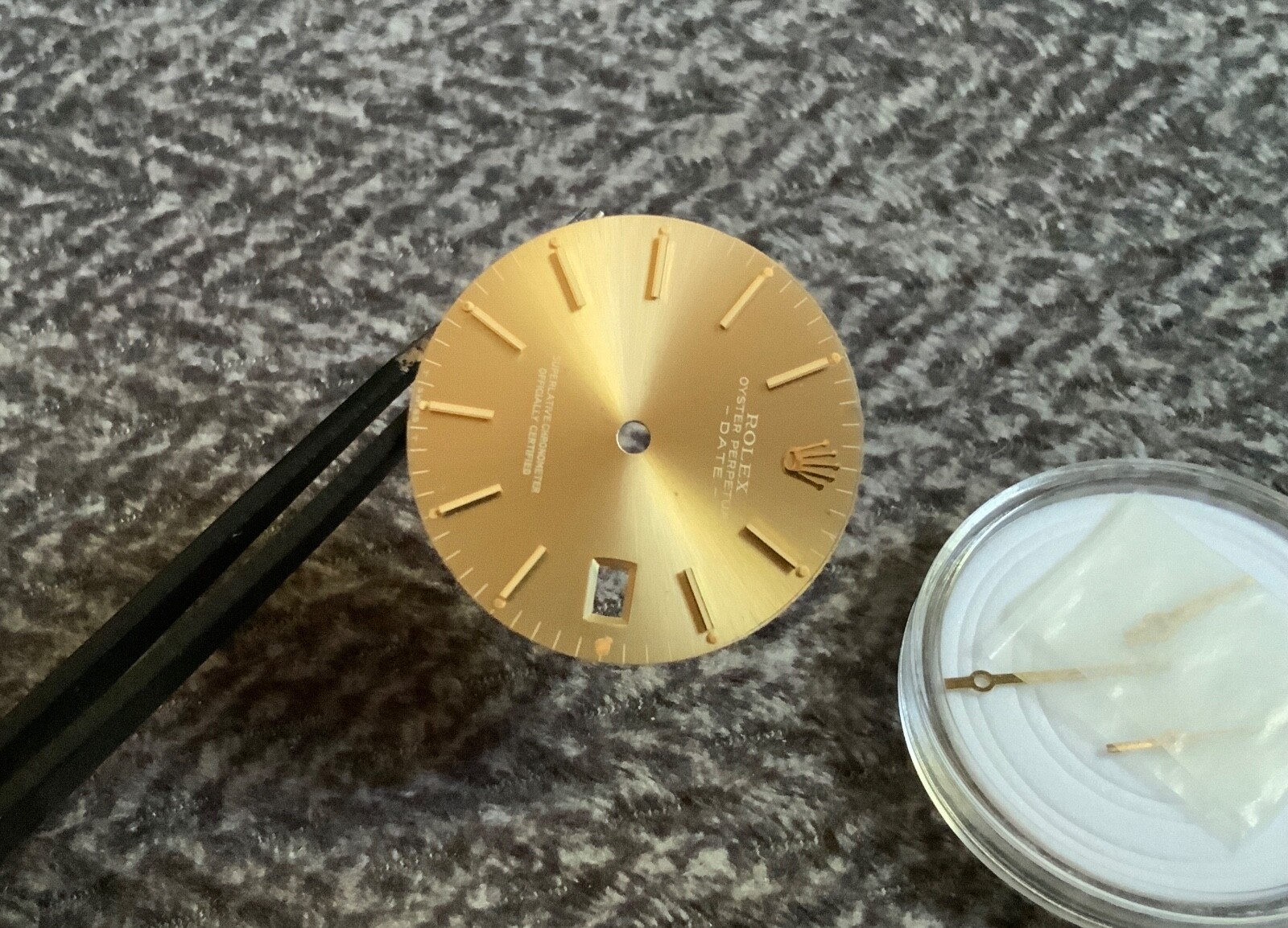 Authentic Vintage Rolex Champagne BRONZE Ghost Dial With Hand Set For 34MM 15038