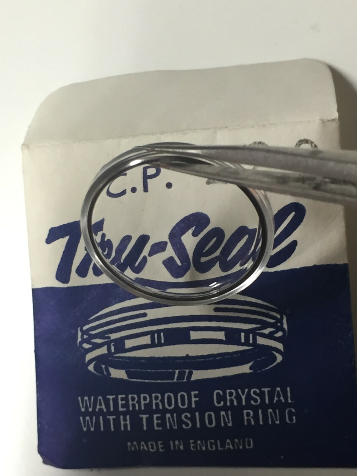 Tru-Seal Chrome Tension Ring Waterproof Watch Glass NOS Sizes 150-373 Sternkreuz