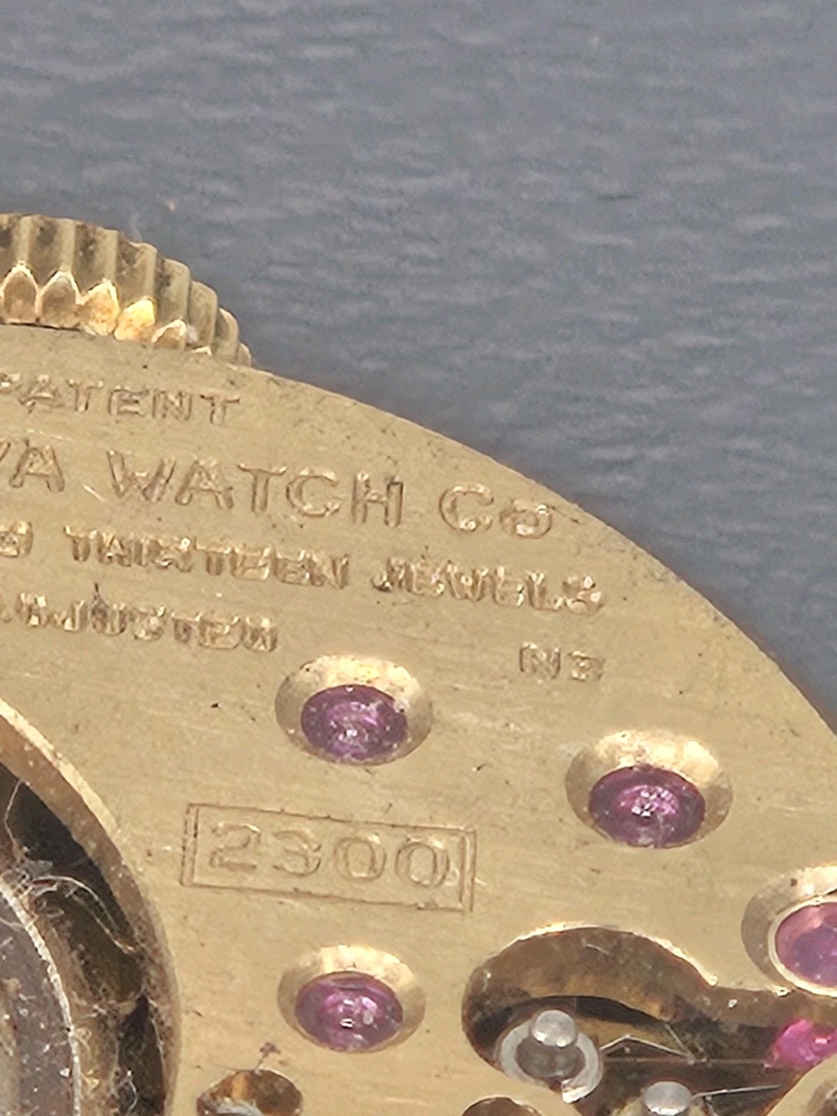 Bulova Accutron Cal. 2300 Tuning Fork watch movement, Dial, & Winder For Repair