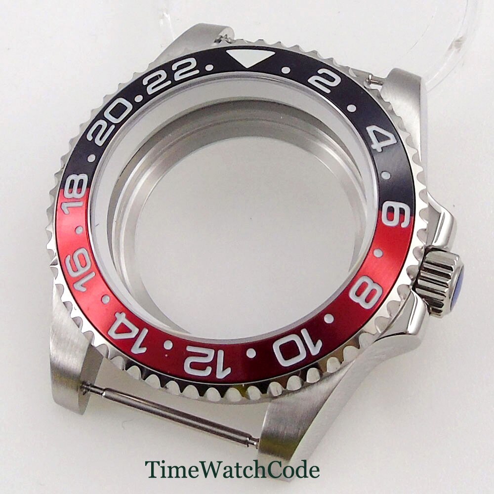 40mm Watch Case Sapphire Glass Chapter Ring Fit NH35 NH36 ETA2824 PT5000 316L
