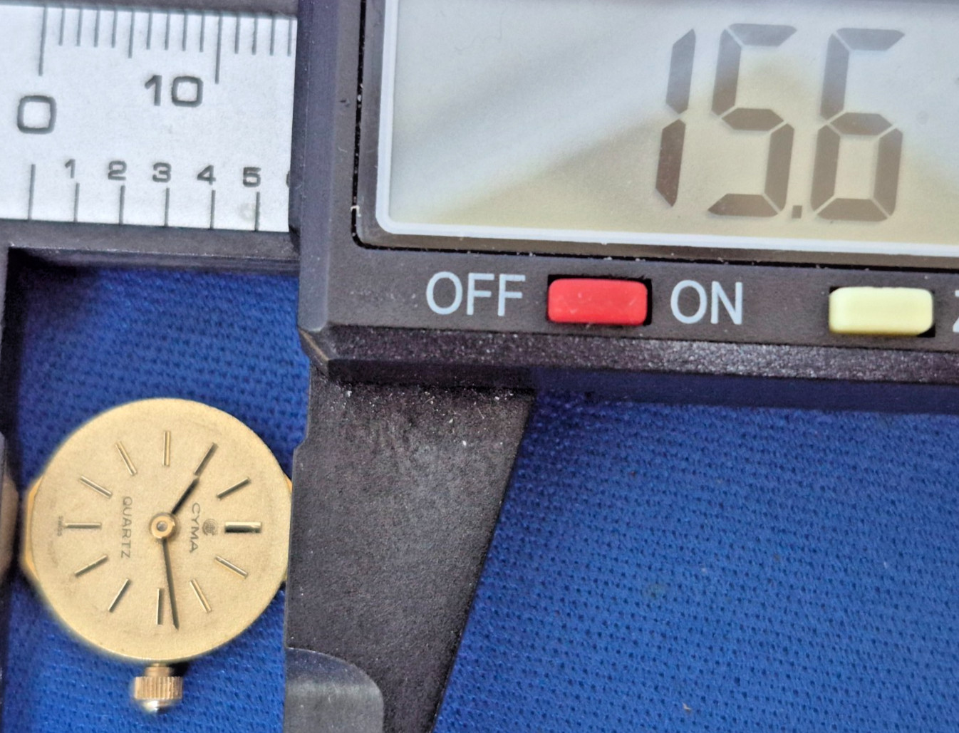 ETA 976.001 Cyma 108 Dial Movement Running , Stem, Hands Fits Many Other Brands