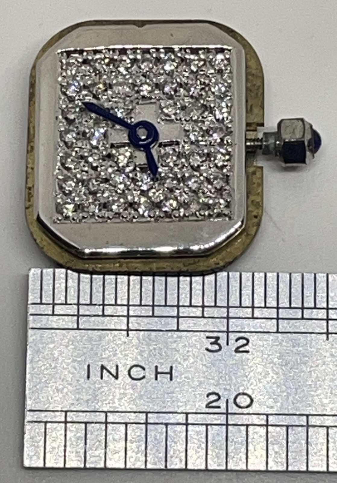 RONDA MOVEMENT Diamond Dial 4 Jewels Swiss Does Not Run