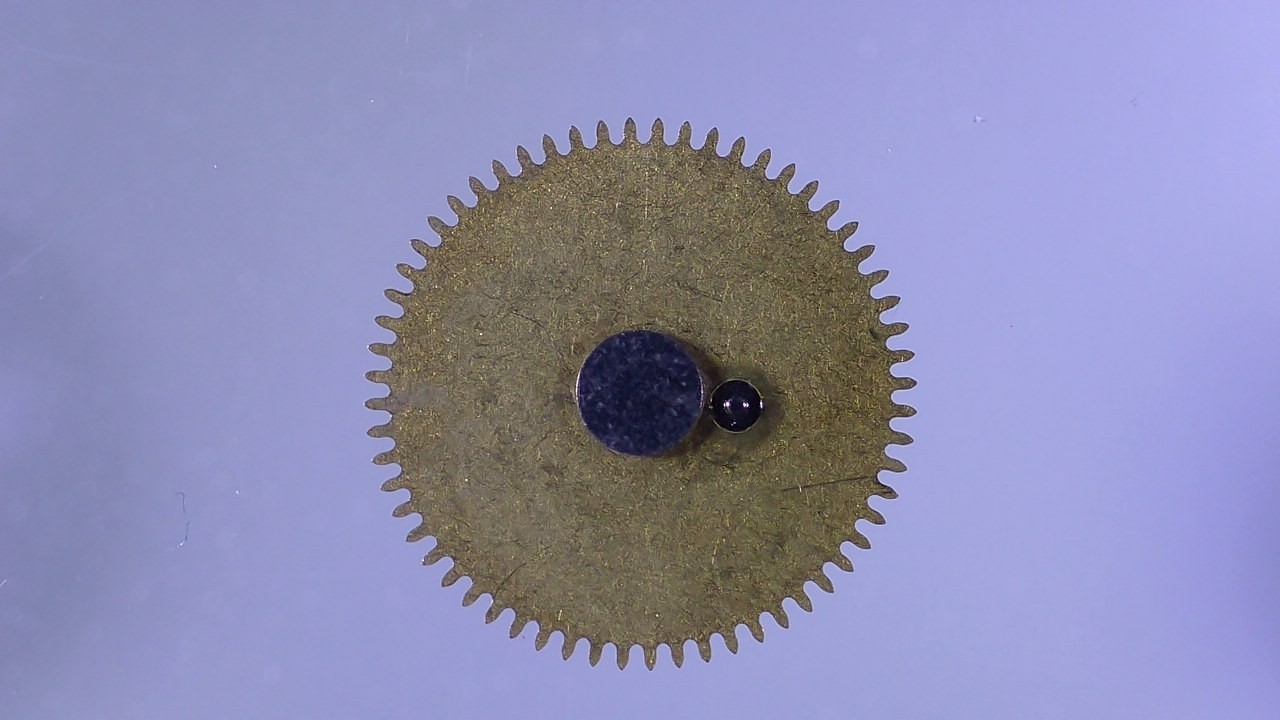 Original LIP R184 Watch Movement Part 184, Gold Tone Brass, 8.38 mm Dia