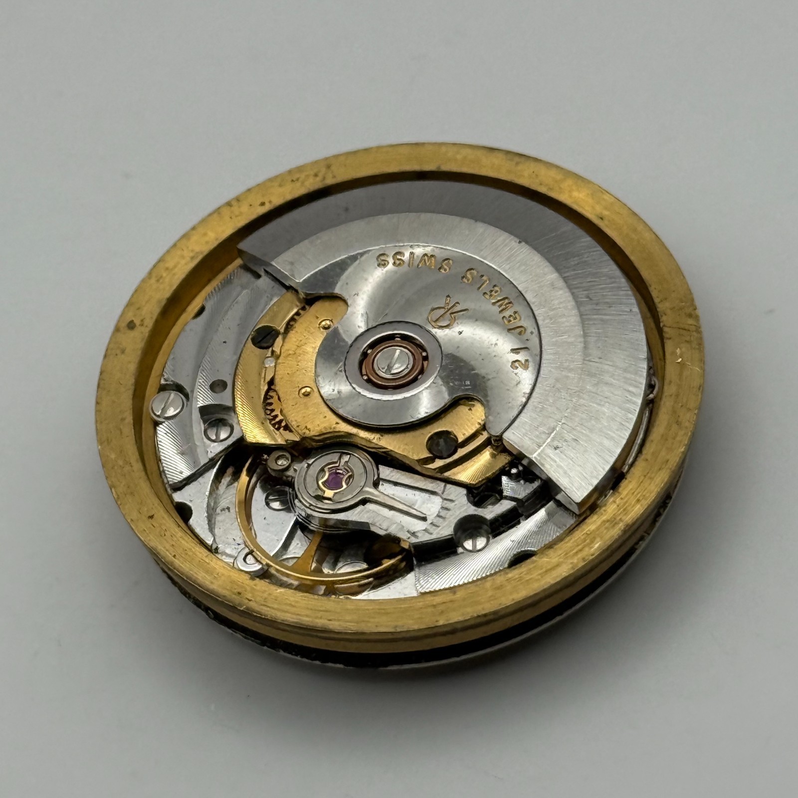 MSR S76-28 Watch Movement Garrard Date Automatic Vintage Parts Repair 30.6mm