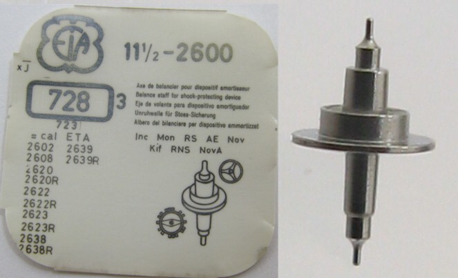 ETA 2600 2602 2608 … watch movement part 723 balance staff