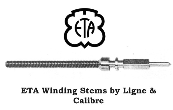 1x ETA Winding Stem by Ligne & Calibre [Drop-Down List] — Mechanical Movt., NOS