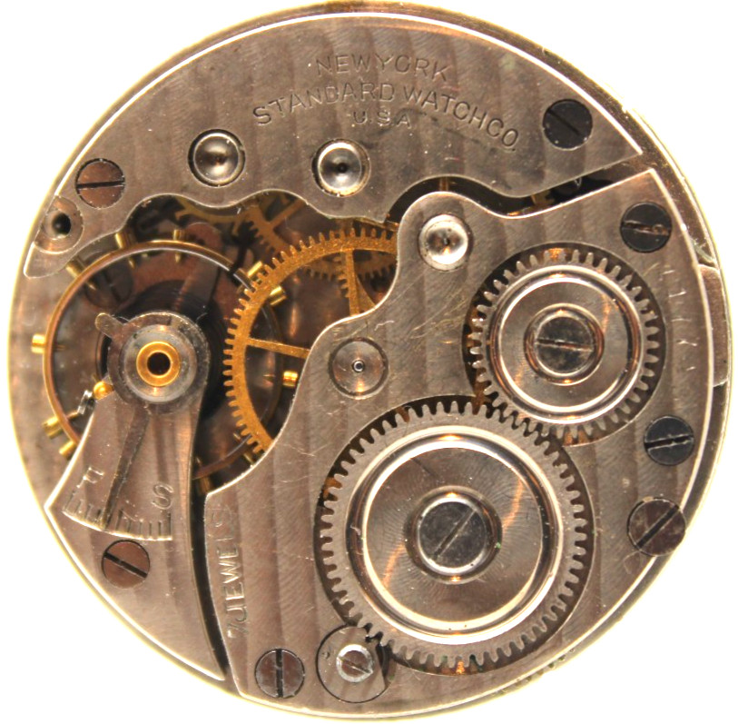 1911 NY STANDARD POCKET WATCH MOVEMENT 117743 GRADE: 302 0s 7j (PT)