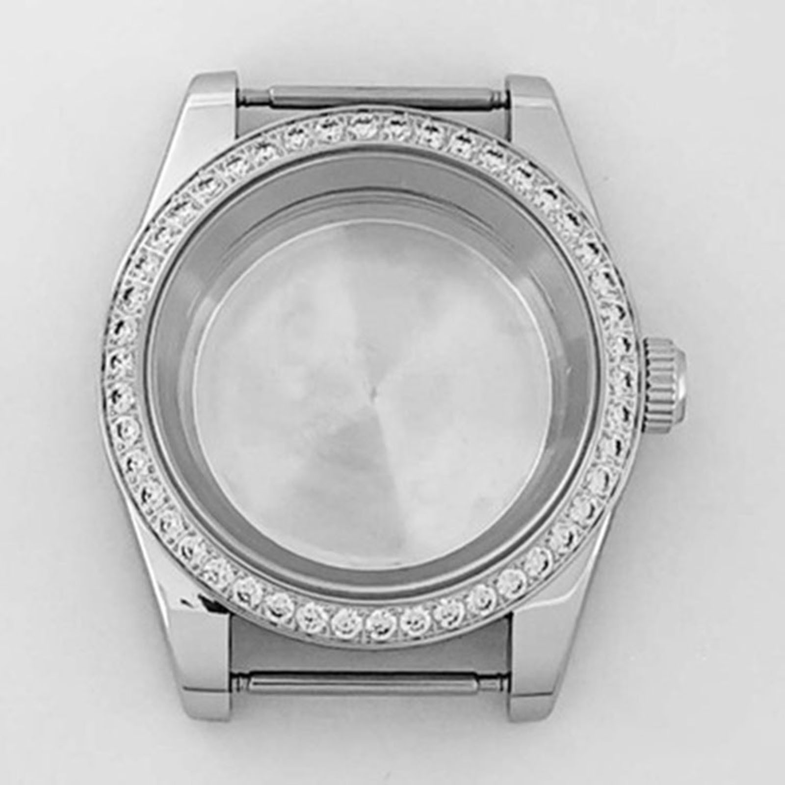 39mm Stainless Steel Watch Case Modified With Watch Part For Nh35/36 Movement