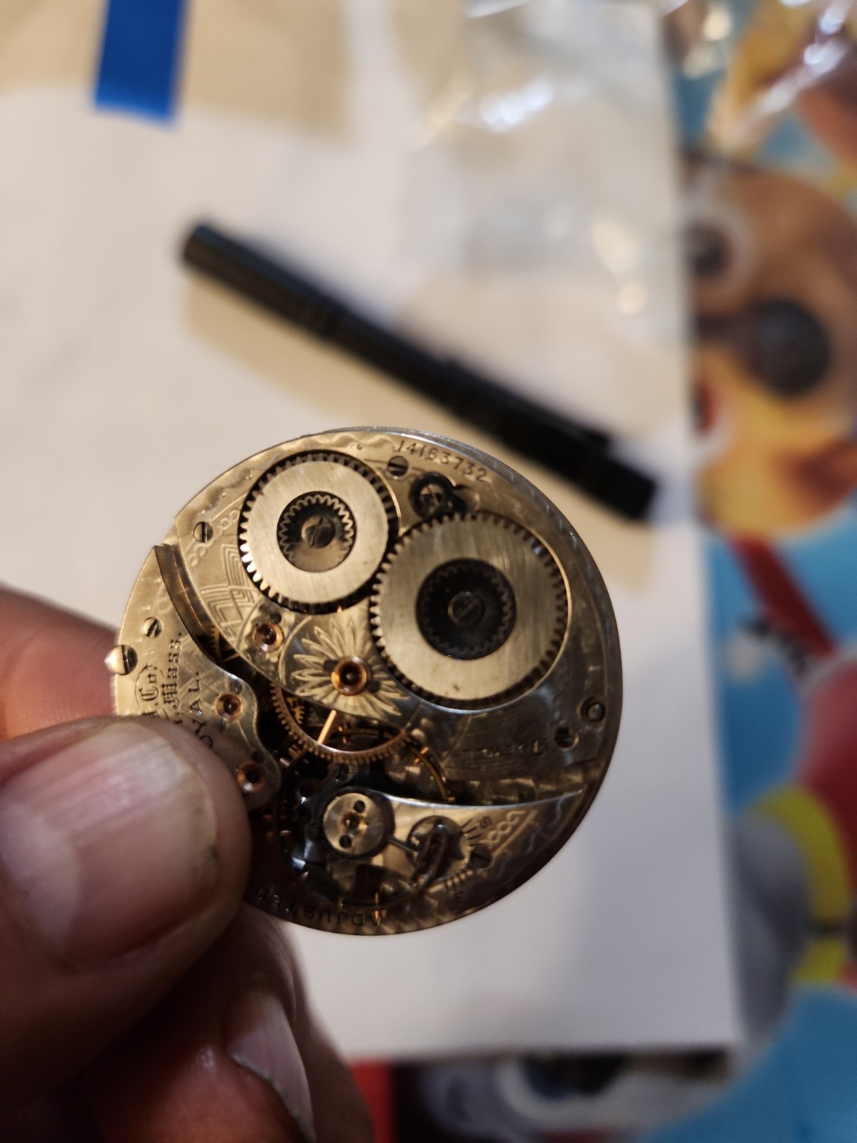 Waltham 17 Jewels 16S Royal Pocket Watch Movement