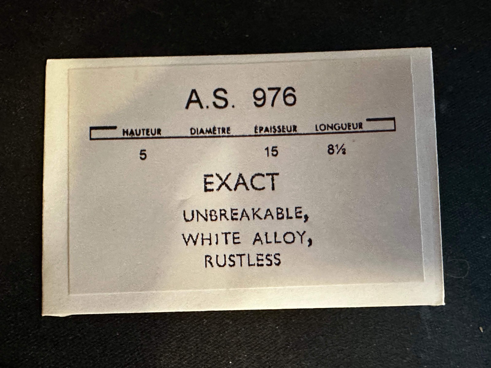 EXACT Mainspring for AS Caliber 976 – Alloy